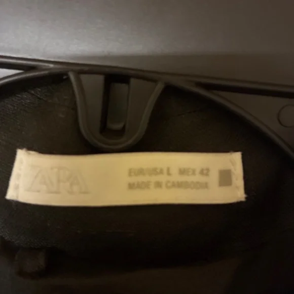 Zara men’s Zip Up Linen Jacket NWT - Picture 3 of 5